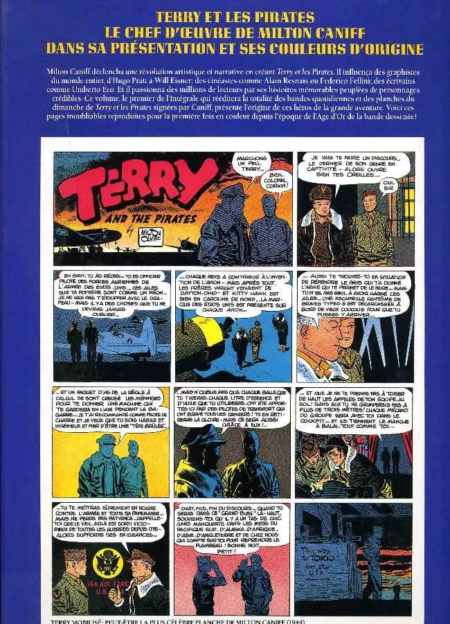 Verso de l'album L'intégrale couleur de Terry and the pirates Volume 1 1934-1935