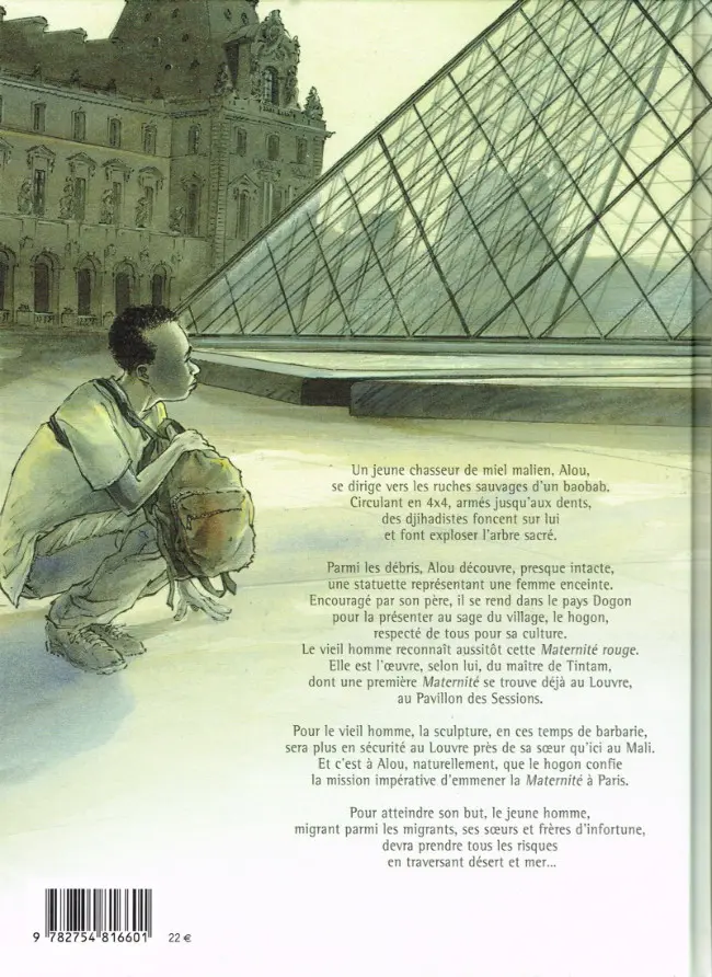 Verso de l'album Une Maternité rouge