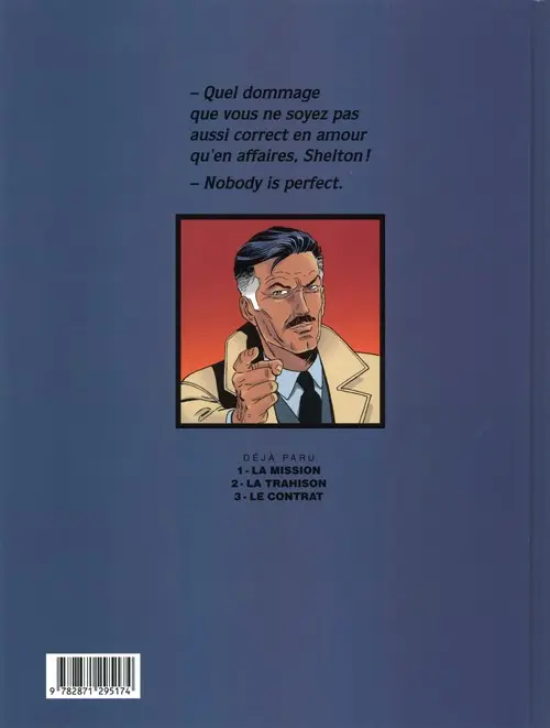 Verso de l'album Wayne Shelton Tome 3 Le contrat