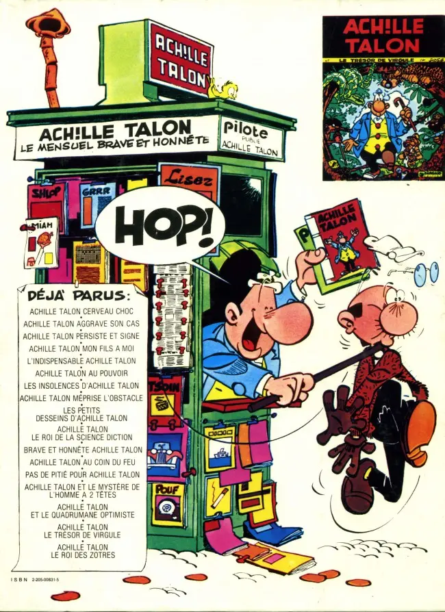 Verso de l'album Achille Talon Tome 10 Le roi de la science-diction