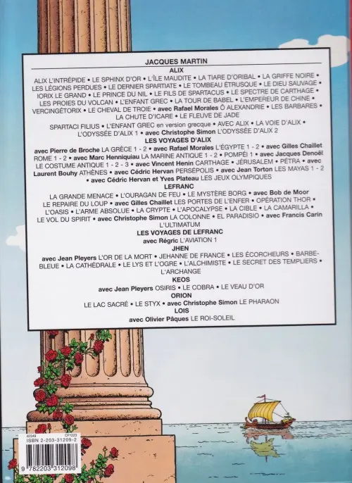 Verso de l'album Alix Tome 10 Iorix le grand