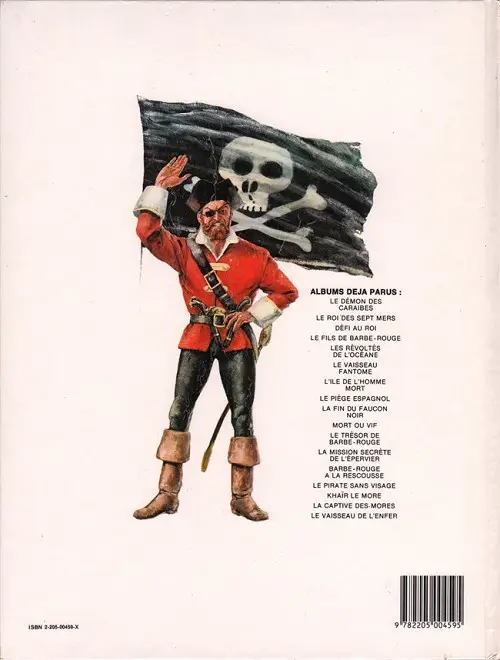 Verso de l'album Barbe-Rouge Tome 10 Mort ou vif