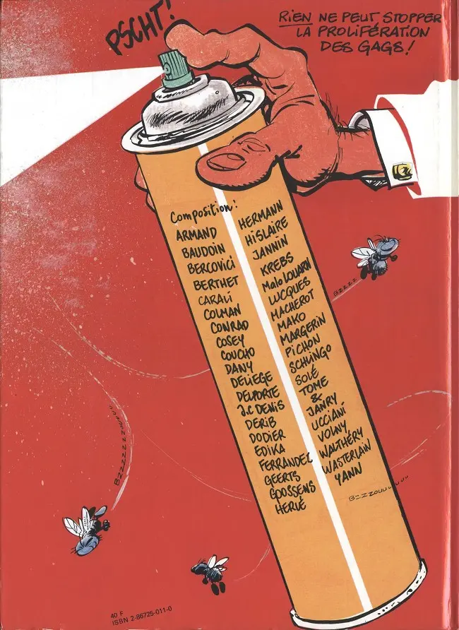 Verso de l'album Baston Labaffe La ballade des baffes