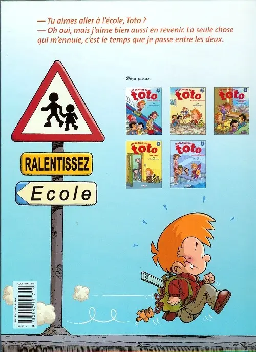 Verso de l'album Les Blagues de Toto Tome 1 L'école des vannes