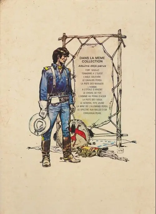Verso de l'album Blueberry Tome 4 Le cavalier perdu