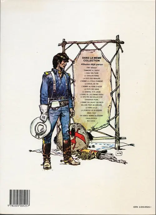 Verso de l'album Blueberry Tome 9 La Piste des Sioux
