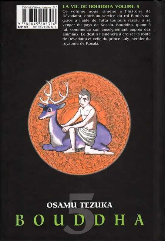Verso de l'album Bouddha - La Vie de Bouddha Tome 5 Le parc des gazelles