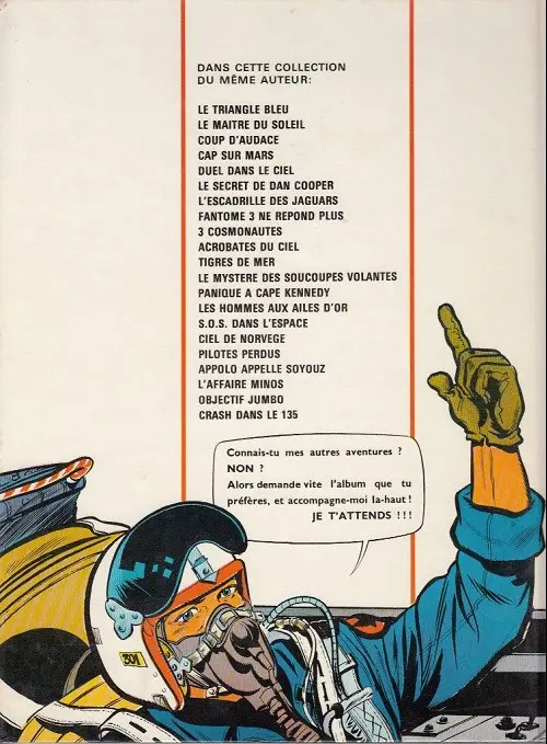 Verso de l'album Les aventures de Dan Cooper Tome 8 Le Secret de Dan Cooper