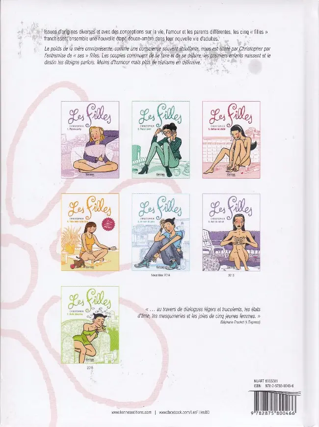 Verso de l'album Les Filles Tome 4 Telle mère telle fille