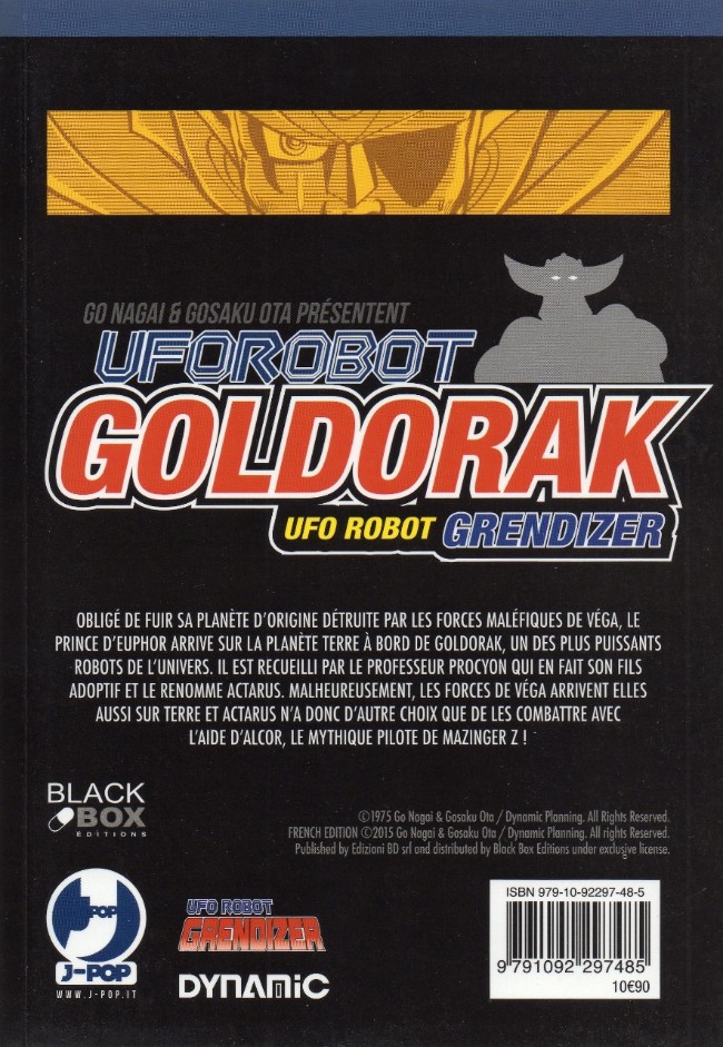 Verso de l'album Goldorak UFO robot 3