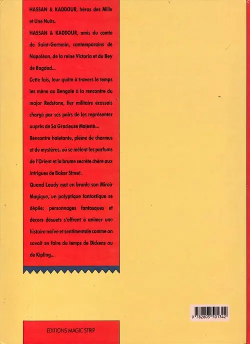 Verso de l'album Hassan et Kaddour Tome 2 La mission du Major Redstone