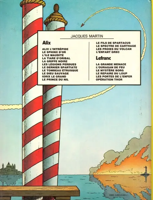 Verso de l'album Lefranc Tome 5 Les portes de l'enfer