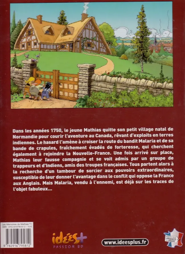 Verso de l'album Les mémoires de Mathias Tome 1 Le tambour magique