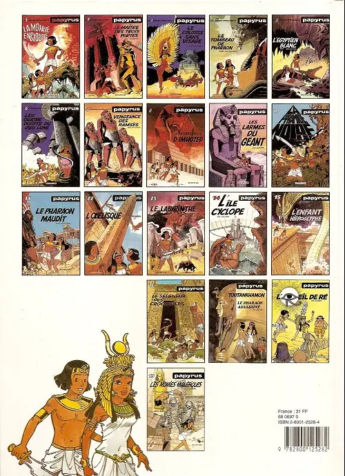 Verso de l'album Papyrus Tome 9 Les larmes du géant