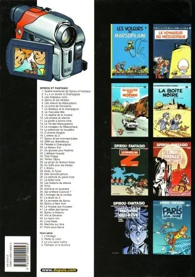 Verso de l'album Spirou et Fantasio Tome 2 Il y a un sorcier à Champignac