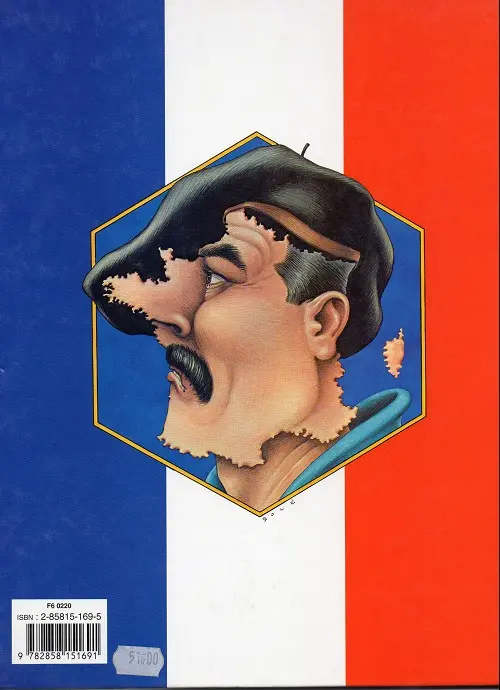 Verso de l'album SuperDupont Tome 2 Amour & forfaiture