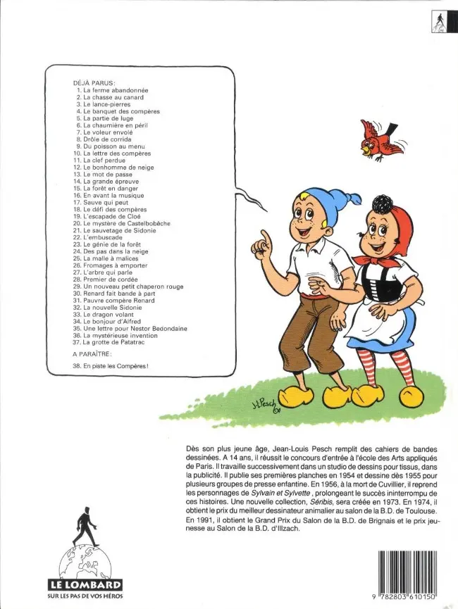 Verso de l'album Sylvain et Sylvette Tome 2 La chasse au canard