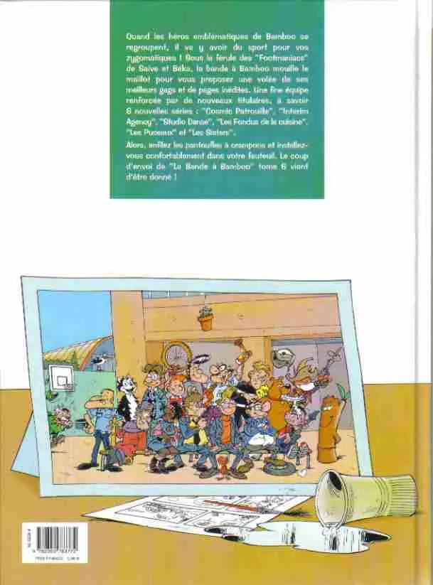 Verso de l'album La Bande à Bamboo Tome 6