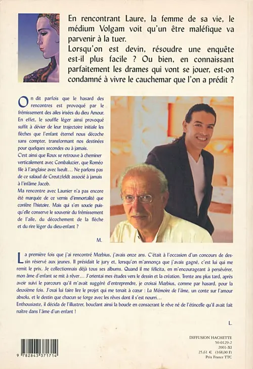 Verso de l'album La mémoire de l'âme