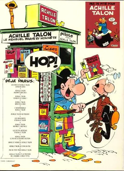 Verso de l'album Achille Talon Tome 14 Achille Talon et le mystère de l'homme à deux têtes