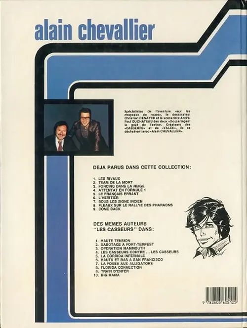Verso de l'album Alain Chevallier Tome 16 Come Back
