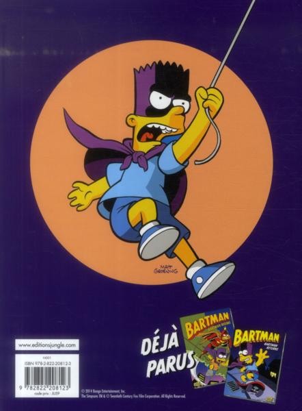 Verso de l'album Bartman Tome 3 Bartman rises