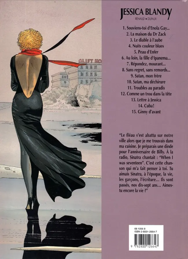 Verso de l'album Jessica Blandy Tome 15 Ginny d'avant
