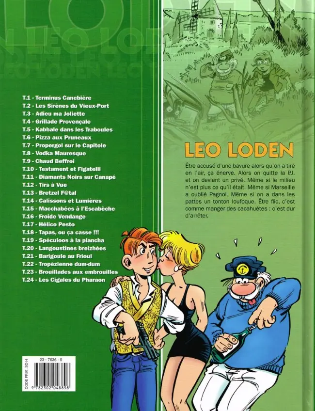 Verso de l'album Léo Loden Tome 24 Les Cigales du Pharaon