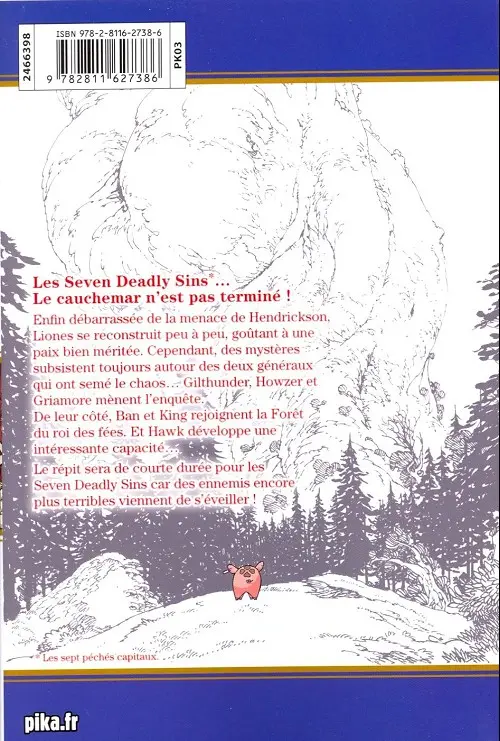 Verso de l'album Seven Deadly Sins 14
