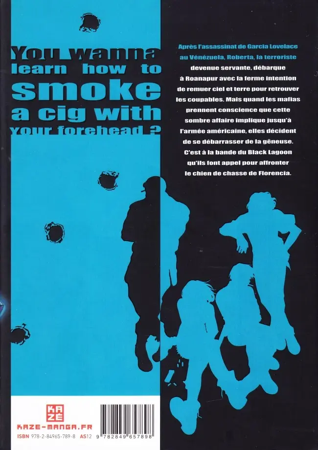 Verso de l'album Black Lagoon 007