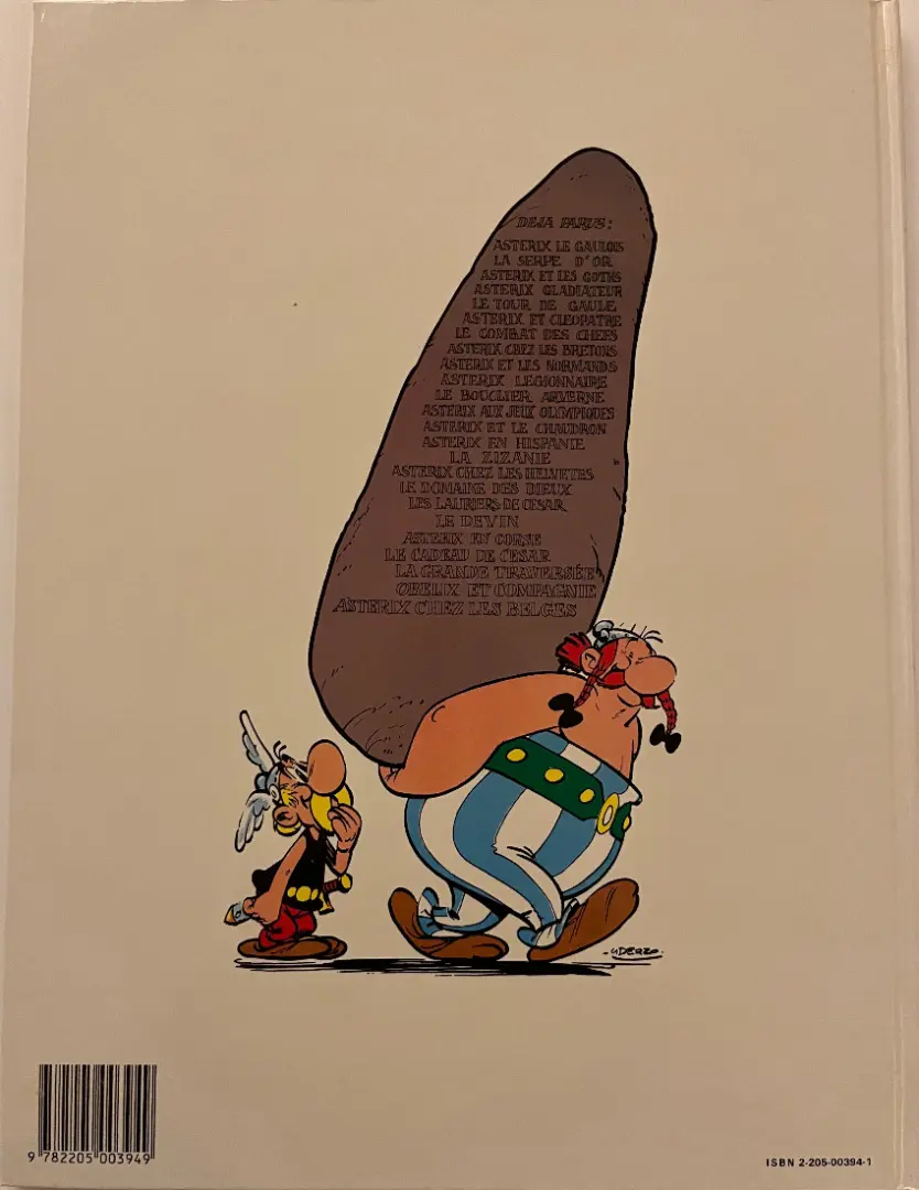 Verso de l'album Astérix Tome 14 Astérix en Hispanie