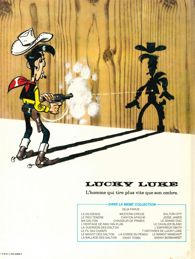 Verso de l'album Lucky Luke Tome 45 L'empereur Smith