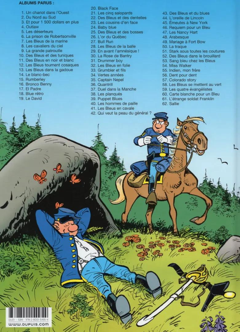 Verso de l'album Les Tuniques Bleues Tome 57 Colorado Story