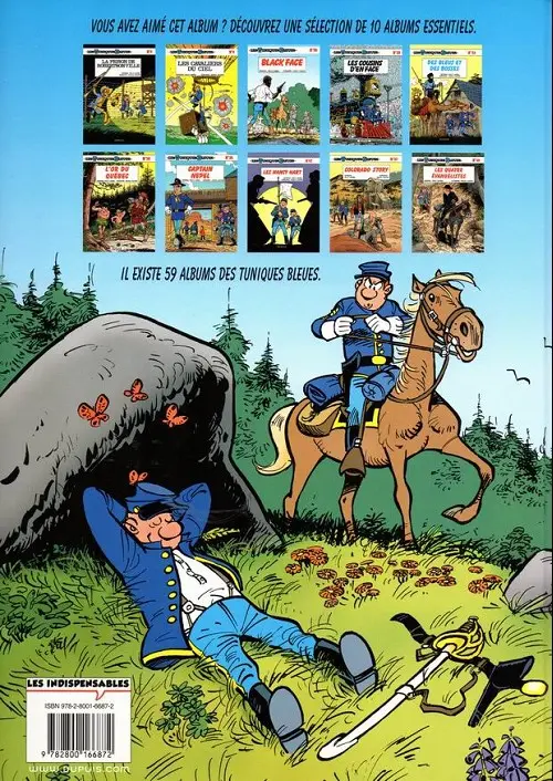 Verso de l'album Les Tuniques Bleues Tome 22 Des bleus et des dentelles