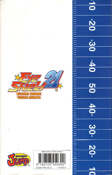 Verso de l'album Eye shield 21 4 Le Maître de la peur