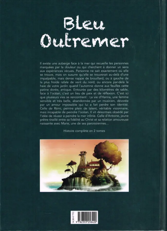 Verso de l'album Bleu outremer Tome 2