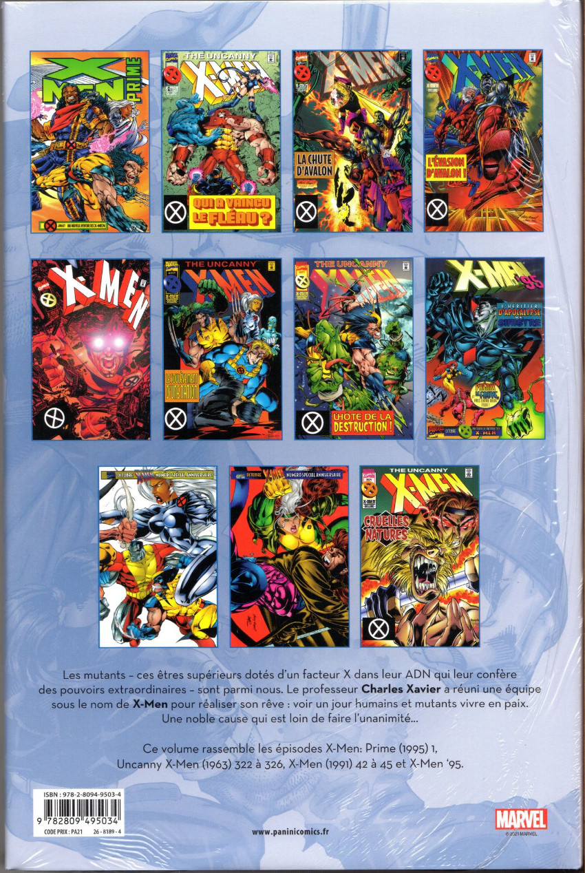 Verso de l'album X-Men L'intégrale Tome 42 1995 (II)