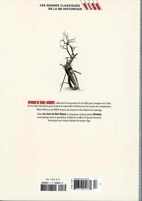Verso de l'album Les grands Classiques de la BD Historique Vécu - La Collection Tome 17 Les Tours de Bois-Maury - Tome X : Olivier