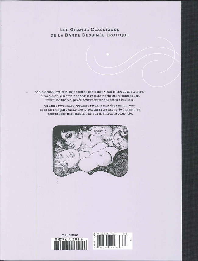 Verso de l'album Les Grands Classiques de la Bande Dessinée Érotique - La Collection Tome 82 Paulette - Tome 6
