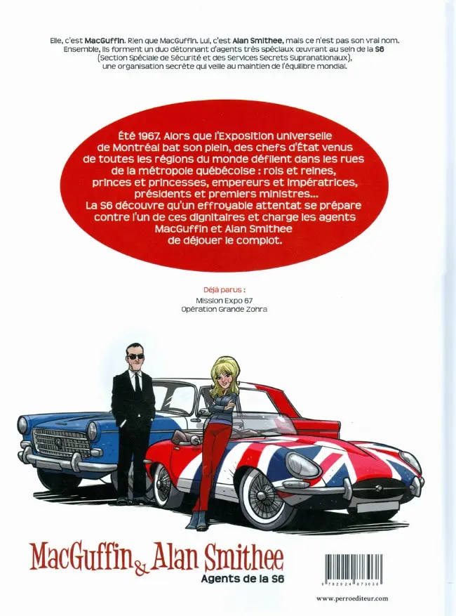 Verso de l'album MacGuffin & Alan Smithee Tome 2 Opération Grande Zohra