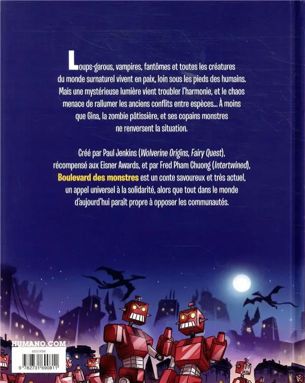 Verso de l'album Boulevard des monstres