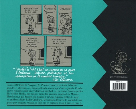 Verso de l'album Snoopy & Les Peanuts Tome 22 1993 - 1994