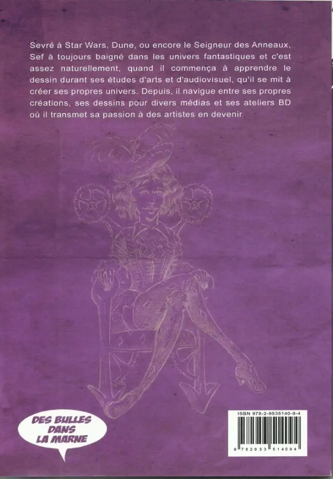Verso de l'album Artbook Artbook by Sef