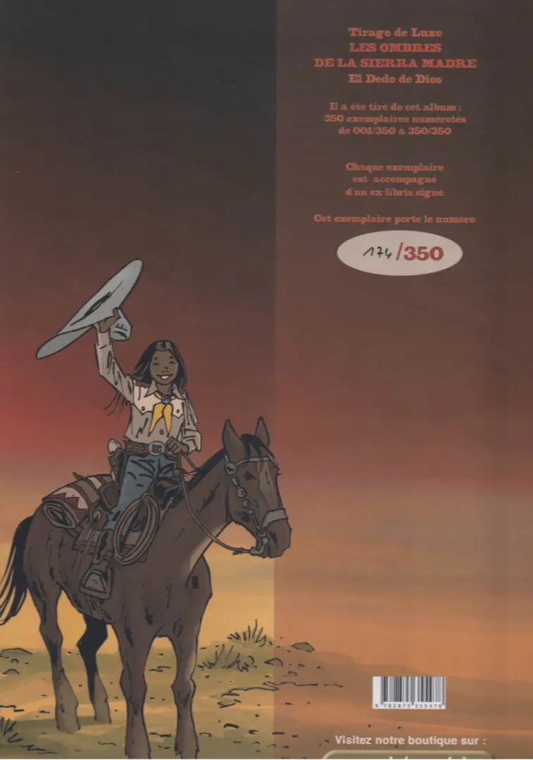 Verso de l'album Les Ombres de la Sierra Madre Tome 3 El Dedo de Dios