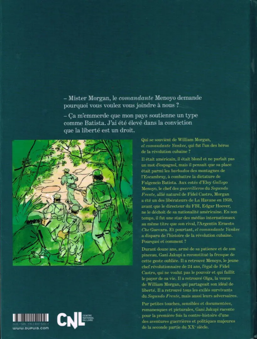 Verso de l'album El Comandante Yankee