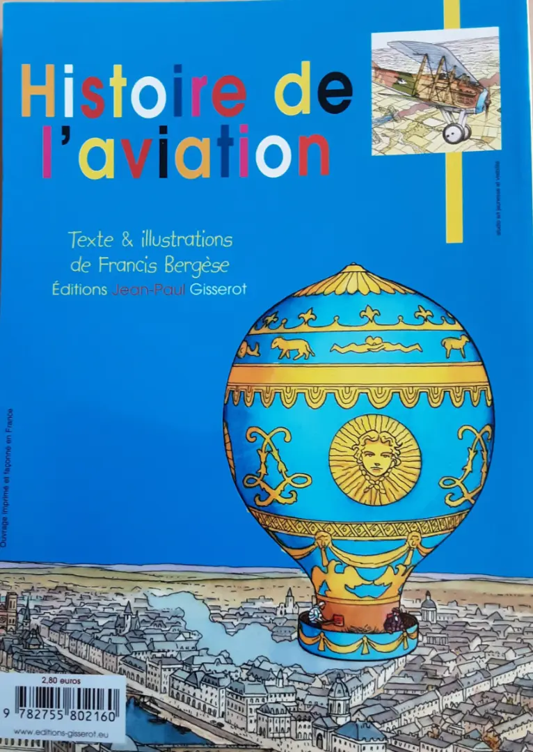 Verso de l'album Histoire de l'aviation