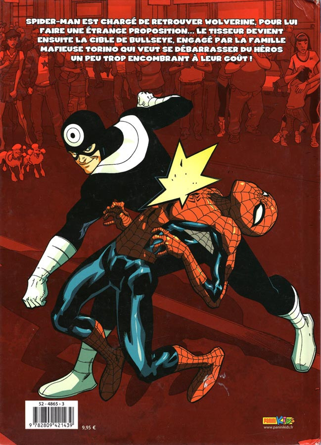 Verso de l'album Spider-Man Tome 2 Chasse à Wolverine !