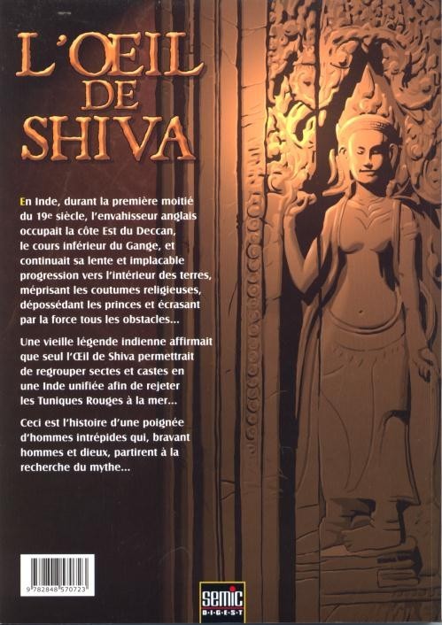 Verso de l'album L'Œil de Shiva