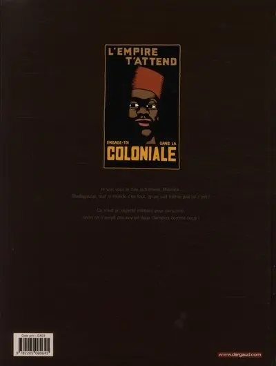 Verso de l'album Commando colonial Tome 1 Opération ironclad