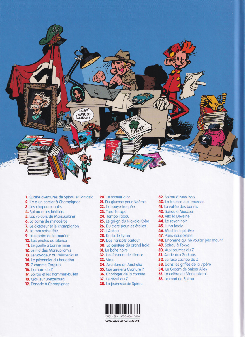 Verso de l'album Spirou et Fantasio Tome 42 Spirou à Moscou